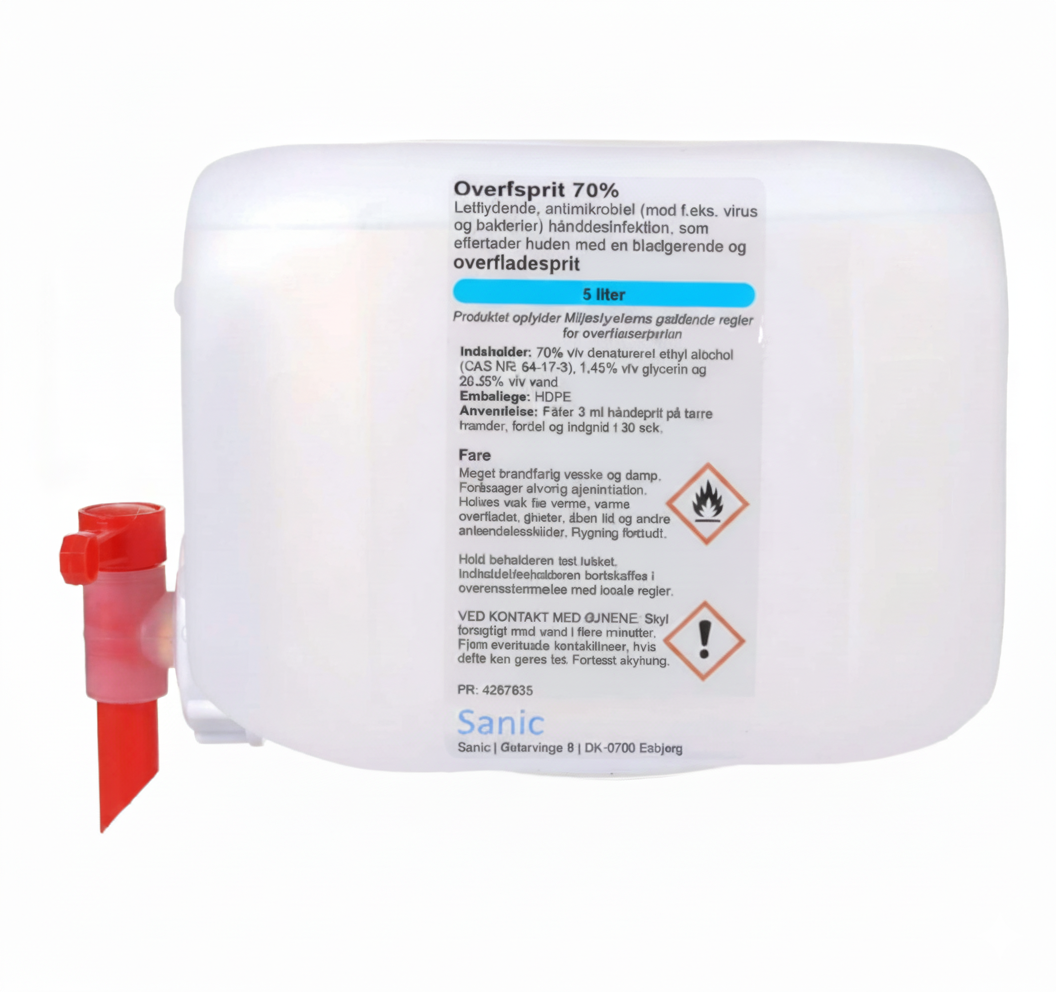 Overfladedesinfektion 70% Ethanol – Flere varianter