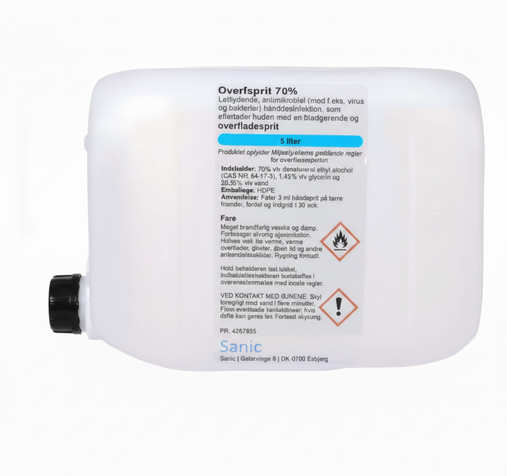 Overfladedesinfektion 70% Ethanol – Flere varianter